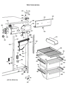 03 - Fresh Food Section parts for Ge Refrigerator MRSC20BAXAWH from AppliancePartsPros.com