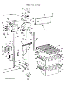 03 - Fresh Food Section parts for Ge Refrigerator MRSC22BRSAAD from AppliancePartsPros.com