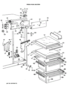 03 - Fresh Food Section parts for Ge Refrigerator MRSC22DLL from AppliancePartsPros.com