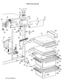 02 - Section2 parts for Ge Refrigerator MRSC22DRAWH from AppliancePartsPros.com
