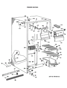 02 - Freezer Section parts for Ge Refrigerator MSE20GRAWH from AppliancePartsPros.com