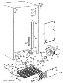 04 - Section4 parts for Ge Refrigerator MSG20GWTCWH from AppliancePartsPros.com