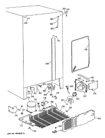 04 - Section4 parts for Ge Refrigerator MSG24GRSMWH from AppliancePartsPros.com