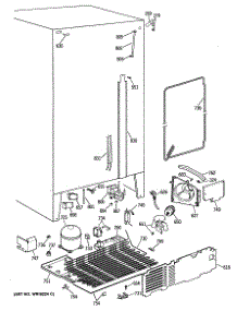 04 - Section4 parts for Ge Refrigerator MSG24GRVAWH from AppliancePartsPros.com