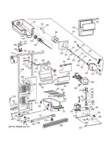 02 - Freezer Section parts for Ge Refrigerator MSG25GRAAWW from AppliancePartsPros.com