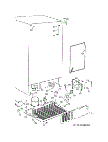 04 - Unit Parts parts for Ge Refrigerator MSG25GRAAWW from AppliancePartsPros.com