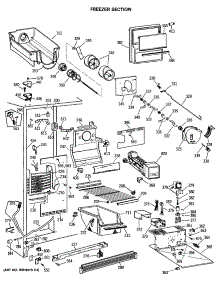 03 - Freezer Section parts for Ge Refrigerator MSG27DHSAWH from AppliancePartsPros.com
