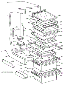 05 - Section5 parts for Ge Refrigerator MSK27PFTCAA from AppliancePartsPros.com
