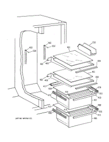 04 - Fresh Food Section parts for Ge Refrigerator MST20GABCWW from AppliancePartsPros.com