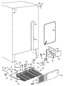 04 - Section4 parts for Ge Refrigerator MSX19LAXAWH from AppliancePartsPros.com