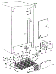 04 - Section4 parts for Ge Refrigerator MSX24KWSMAD from AppliancePartsPros.com