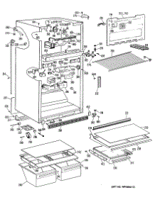 02 - Section2 parts for Ge Refrigerator MTE18GRERAD from AppliancePartsPros.com