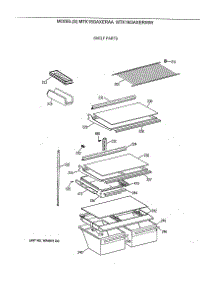 04 - Shelf Parts parts for Ge Refrigerator MTK18GAXERWW from AppliancePartsPros.com