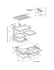 04 - Shelf Parts parts for Ge Refrigerator MTX18DIBKRWW from AppliancePartsPros.com