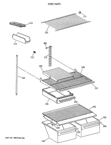 04 - Shelf Parts parts for Ge Refrigerator MTX18EASCRWH from AppliancePartsPros.com