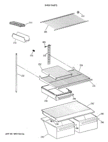 04 - Shelf Parts parts for Ge Refrigerator MTX18EAXCRAD from AppliancePartsPros.com