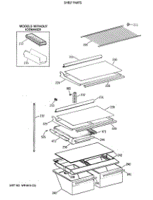 04 - Shelf Parts parts for Ge Refrigerator MTX18GASWRWW from AppliancePartsPros.com