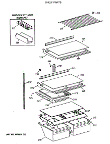 04 - Shelf Parts parts for Ge Refrigerator MTX18GISJRWH from AppliancePartsPros.com