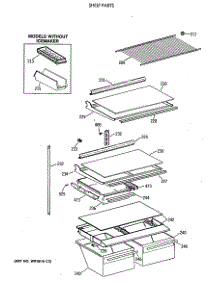 04 - Shelf Parts parts for Ge Refrigerator MTX18KAXBRAD from AppliancePartsPros.com