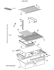 04 - Shelf Parts parts for Ge Refrigerator MTX21EAXDRWH from AppliancePartsPros.com