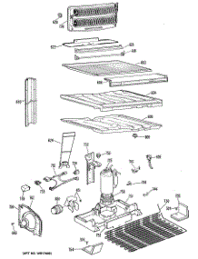 03 - Section3 parts for Ge Refrigerator MTX21EMBRAD from AppliancePartsPros.com