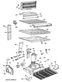 03 - Section3 parts for Ge Refrigerator MTX21GPBRWH from AppliancePartsPros.com