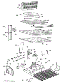 03 - Section3 parts for Ge Refrigerator MTX21GRBRWH from AppliancePartsPros.com