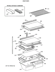 04 - Shelf Parts parts for Ge Refrigerator MTX21KAXDRWH from AppliancePartsPros.com