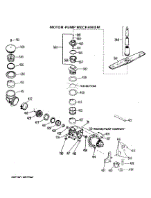 03 - Section3 parts for Ge Dishwasher PDB462K-01 from AppliancePartsPros.com