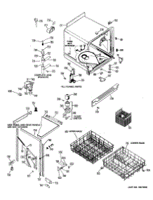 02 - Section2 parts for Ge Dishwasher PDB462K-02 from AppliancePartsPros.com