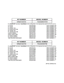 04 - Replacement Parts List parts for Ge Refrigerator PSA25MIMCFWW from AppliancePartsPros.com