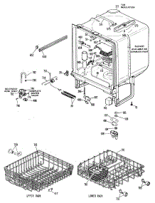 02 - Section2 parts for Ge Dishwasher PSD1060K02 from AppliancePartsPros.com