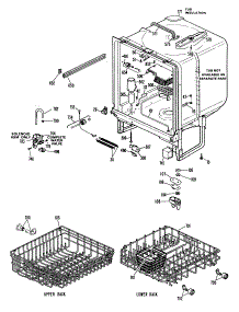 02 - Section2 parts for Ge Dishwasher PSD1065M20 from AppliancePartsPros.com