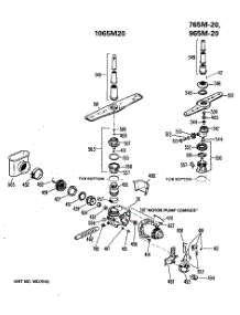 03 - Section3 parts for Ge Dishwasher PSD1065M20 from AppliancePartsPros.com
