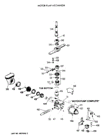 03 - Motor-Pump Mechanism parts for Ge Dishwasher PSD430V-64WW from AppliancePartsPros.com