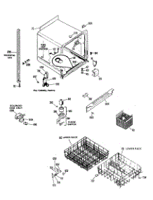 02 - Section2 parts for Ge Dishwasher PSD460K-01 from AppliancePartsPros.com