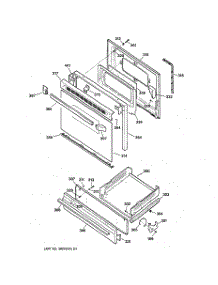 04 - Door & Drawer Parts parts for Ge Range RGB528BEA1WH from AppliancePartsPros.com
