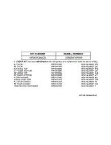 03 - Replacement Parts List parts for Ge Refrigerator SSS25KFMAWW from AppliancePartsPros.com