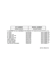 03 - Replacement Parts List parts for Ge Refrigerator SSS25KFMBWW from AppliancePartsPros.com