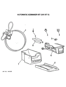 02 - Automatic Icemaker Kit parts for Ge Refrigerator TA11SJBRWH from AppliancePartsPros.com