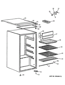 02 - Section2 parts for Ge Refrigerator TAW4SPB from AppliancePartsPros.com