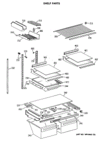 04 - Shelf Parts parts for Ge Refrigerator TBC21JASPRAD from AppliancePartsPros.com
