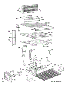 03 - Section3 parts for Ge Refrigerator TBCW21ZRERWH from AppliancePartsPros.com