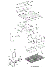 03 - Section3 parts for Ge Refrigerator TBE16DRJRAD from AppliancePartsPros.com