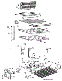 03 - Section3 parts for Ge Refrigerator TBE18PRERAD from AppliancePartsPros.com
