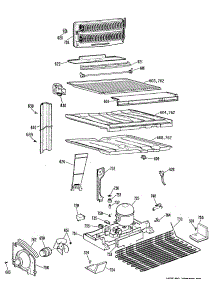 03 - Section3 parts for Ge Refrigerator TBE18PRFRAD from AppliancePartsPros.com