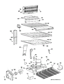 03 - Section3 parts for Ge Refrigerator TBE19JRERAD from AppliancePartsPros.com