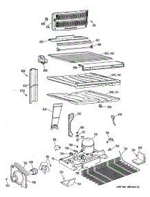 03 - Section3 parts for Ge Refrigerator TBE21ZPLRAD from AppliancePartsPros.com