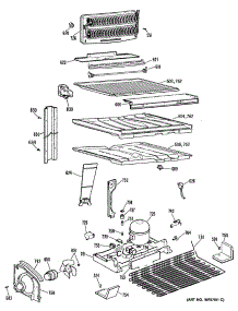 03 - Section3 parts for Ge Refrigerator TBE25ZRERAD from AppliancePartsPros.com