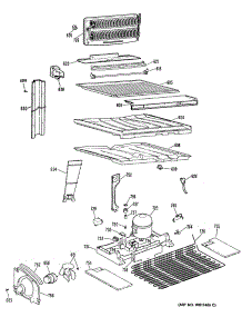 03 - Section3 parts for Ge Refrigerator TBEW19ZPKRWH from AppliancePartsPros.com